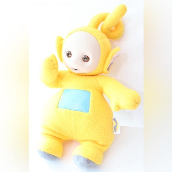 1998 Vintage Teletubbies Talking Laa Laa Plush LaLa Yellow 15” Doll Tested Works - Picture 4 of 8